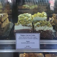 Vegan carrot cake at Wells Deli in Wells-next-the-sea