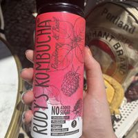 Basil and raspberry kombucha  at Manifest Lisbon in Lisbon