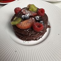 Chocolate Vegan Pancakes  at Manifest Lisbon in Lisbon
