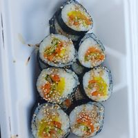 Vegetarian Kimbab (ask for vegan) at Koko Korean Food in Whitby