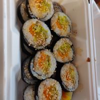 Vegan kimbab at Koko Korean Food in Whitby
