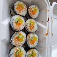 Vegan kimbab at Koko Korean Food in Whitby