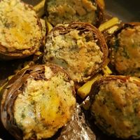 Vegan Stuffed Artichokes at The Rolling Pin Cooking School in Padua