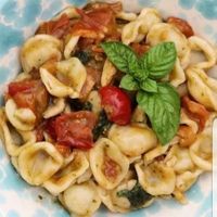 Fresh pasta orecchiette at The Rolling Pin Cooking School in Padua