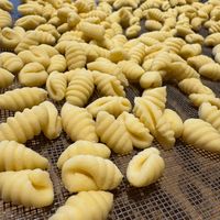 Homemade cavatelli at The Rolling Pin Cooking School in Padua