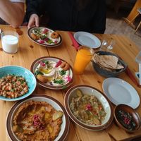 Hummus, Baba Ganoush und weitere Köstlichkeiten at Projekt Morgenland in Horb Am Neckar
