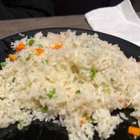 Vegetarian Fried Rice (with plate half done)  at Palace Dumpling in Wappingers Falls