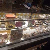 Warm/room temperature pastry case at The Vegan Marshmallooow in Tokyo