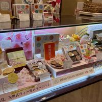 Display case  at The Vegan Marshmallooow in Tokyo