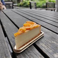 Vegan orange cheesecake at The Vegan Marshmallooow in Tokyo