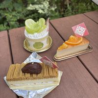 our three choices! all so good- the one in the back our fav   at The Vegan Marshmallooow in Tokyo