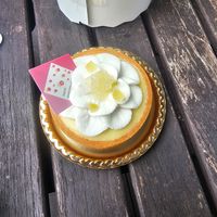 Lemon tart at The Vegan Marshmallooow in Tokyo
