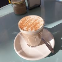 Vegan chai latte at Ghosty Diner in Bendigo