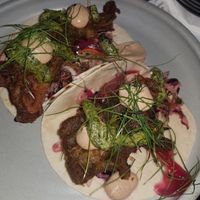 Vegan fish tacos, so delicious at nue ground in South West London