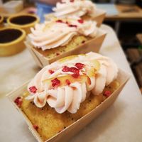 Vegan Elderflower and Raspberry Mini Loaf at nue ground in South West London