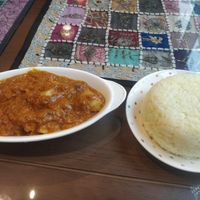 Rice with aloo Gobi at New Little India - BIFF in Busan