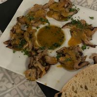 Mushroom “Escargot” - be sure to also order the ciabatta bread as the perfect accompaniment at Ka Papa Cuisine in Sarasota