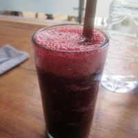 Berry ice tea : really refreshing, really good at Clean Cafe in Ubud