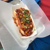 Vegan Chili Smart Dog at Aquarius in San Diego