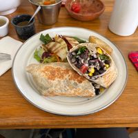 Vegan wrap  at Calmate Cafe in Puerto Vallarta