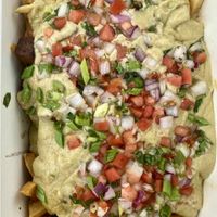 Irish nachos. Huge portions !  at Black Magic Mexican in Lebanon