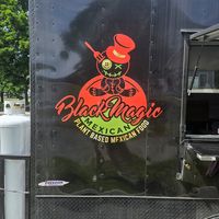 Side of food truck at Black Magic Mexican in Lebanon