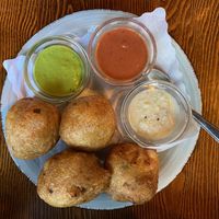 Mysore Bonda (fritters )  at Mahadosa in Hamburg