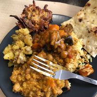 The vegan Indian platter, stunning. I wish this was still on the menu I believe you have to request it now on occasion!  at Parsley and Thyme in Silves