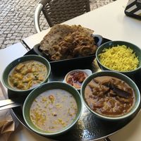 Goan thali  at Parsley and Thyme in Silves