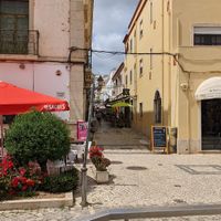 They are located just slightly up this pedestrian alley from the main street by the river. at Parsley and Thyme in Silves