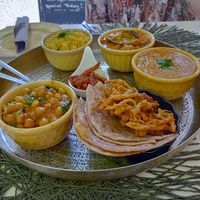 Indian thali at Parsley and Thyme in Silves