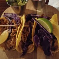 Tacos de jackfruit at Penny Banger in Barcelona