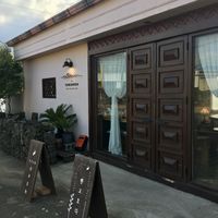Cafe entrance  at Pengohoda - 펜고호다 in Jeju