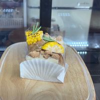 Sweet corn cheesecake at Pengohoda - 펜고호다 in Jeju