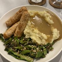 Sausage and mash at Slice + Dice in Norwich