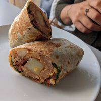 Breakfast Burrito - amazing at Slice + Dice in Norwich
