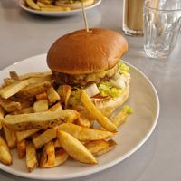 Burger at Slice + Dice in Norwich