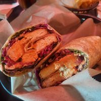 Buffalo chicken wrap at Tony's Darts Away in Burbank