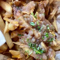 Vegan disco fries, a.k.a. poutine .   at Tony's Darts Away in Burbank