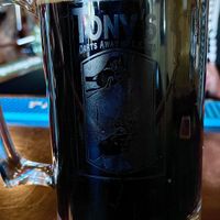 A delicious porter   at Tony's Darts Away in Burbank