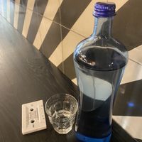 Menu and water   at Faire Brunch & Drinks in Barcelona