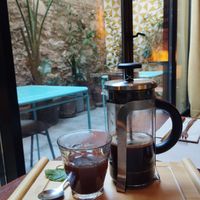 Coffee with mushrooms :) at Faire Brunch & Drinks in Barcelona