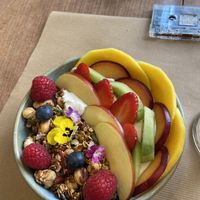 Vegan granola bowl 🍓  at Faire Brunch & Drinks in Barcelona