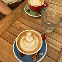 Oat milk cappuccino   at Faire Brunch & Drinks in Barcelona