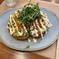 Avo toast with tofu   at Faire Brunch & Drinks in Barcelona
