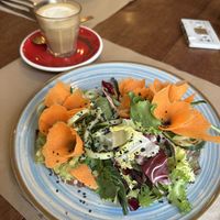 Hummus and avocado toasts   at Faire Brunch & Drinks in Barcelona