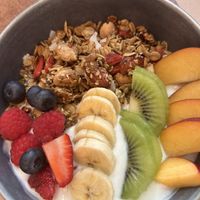 Granola yogurtt  at Faire Brunch & Drinks in Barcelona