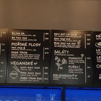 Vegan menu per 9/12/21 at Pho Vietnam Anglická in Prague