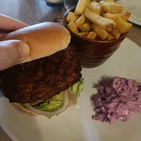 Burger at The Abinger Hatch in Dorking
