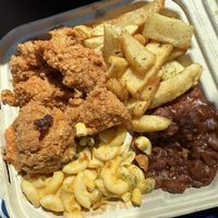 The pieces of Chik’n were too big/thick in my opinion. You’re left with a big chunk of tofu  #Veganuary at Vegan Mob in San Bruno